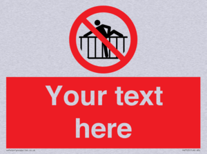 Custom prohibition do not cross barrier